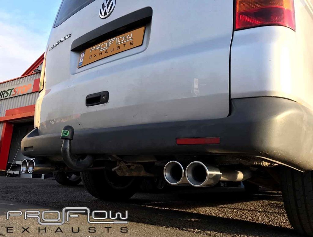 Vw T Transporter Fitted With A Proflow Stainless Steel Custom Exhaust