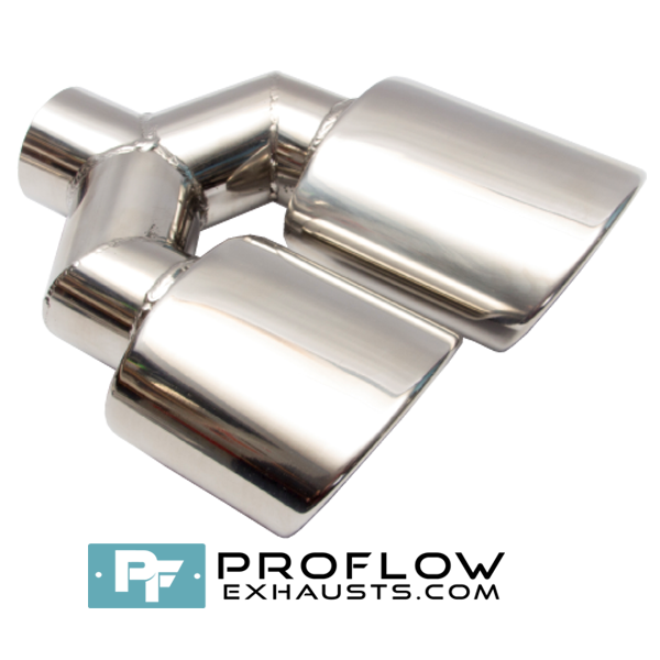 Proflow Exhausts Stainless Twin Staggered Oval Tailpipe TX101L/R