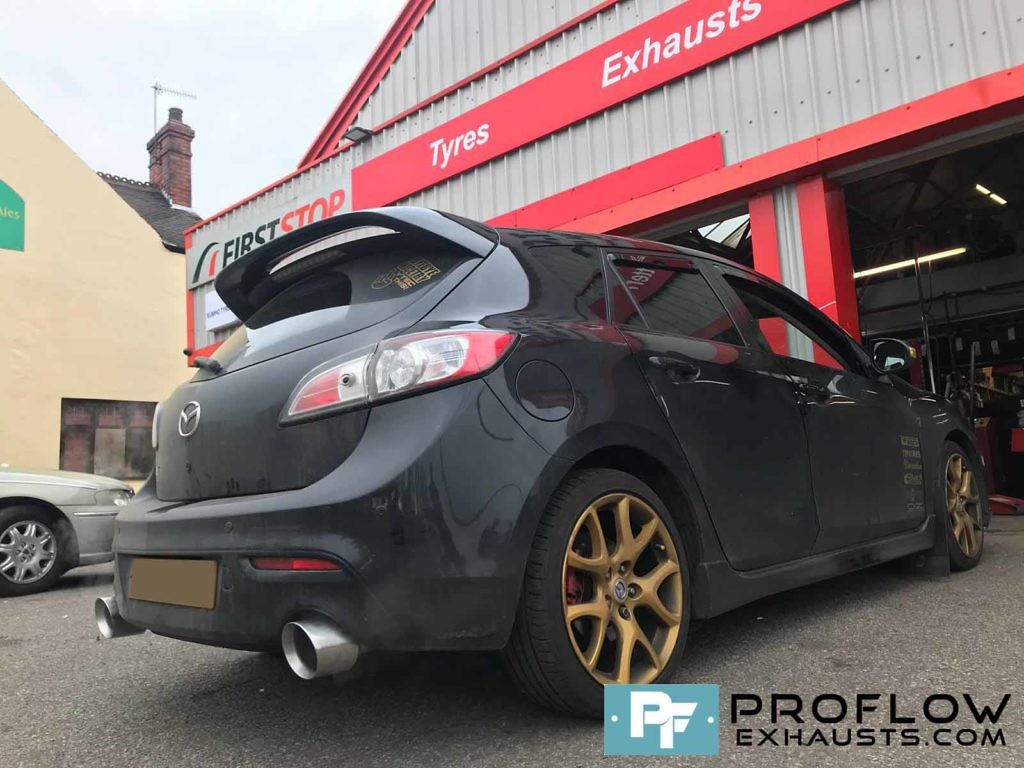 Proflow Custom Mazda 3 MPS Exhaust Daul Exit Back Box Delete