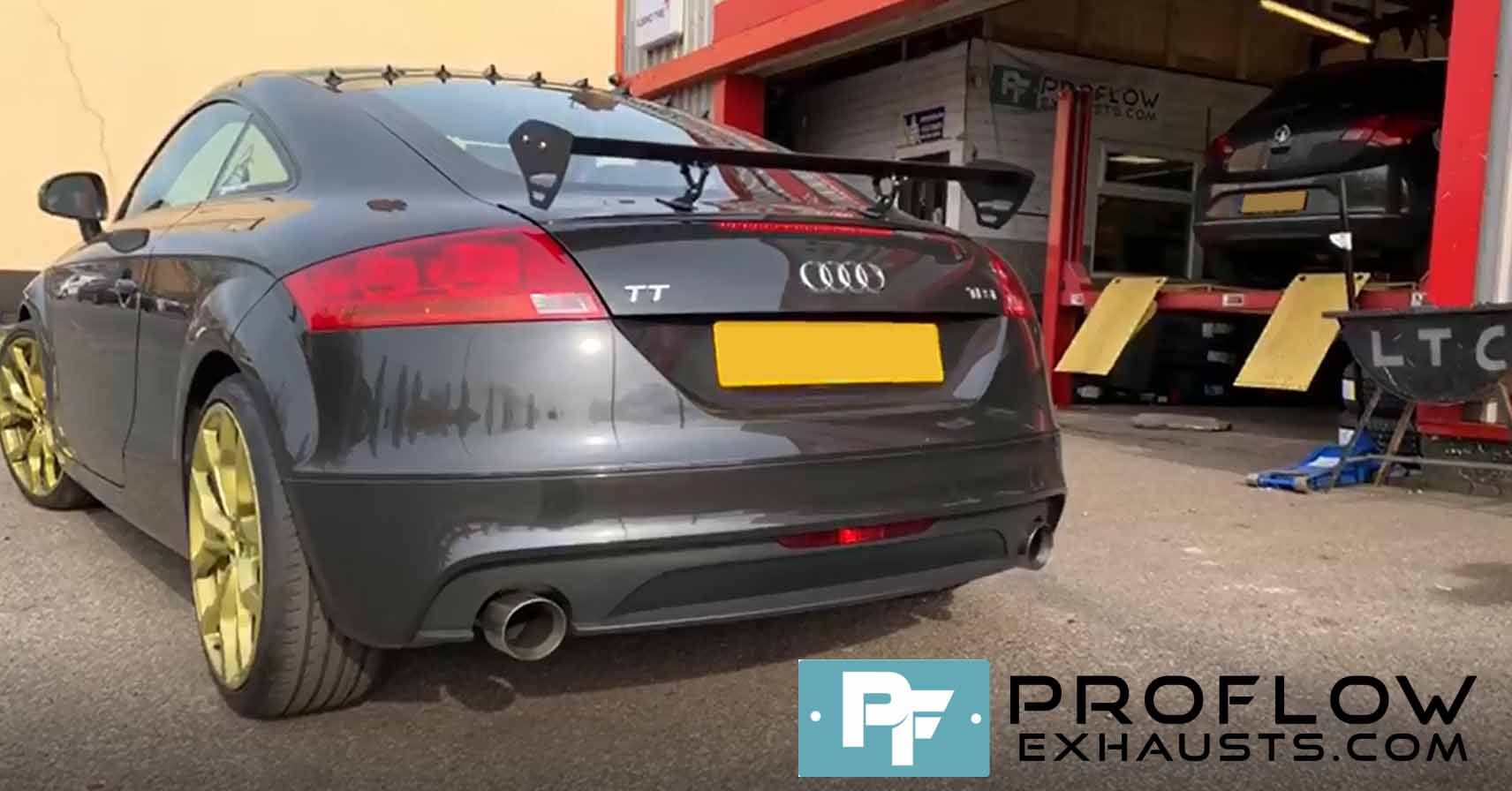 Proflow Exhausts Back Box Delete Dual Exit Audi Tt Proflow Exhausts