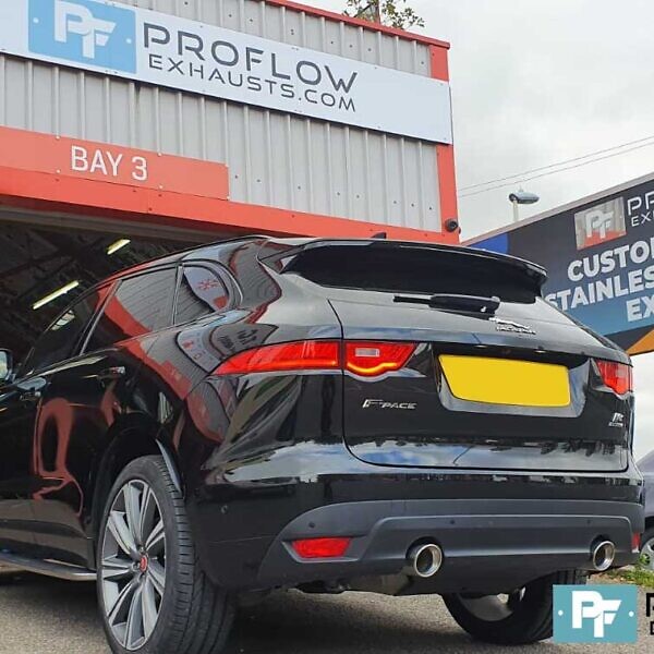 Proflow Custom Exhaust Jaguar F Pace Single To Dual Exit Conversion For Made From Stainless Steel 50mm Pipewor (3)