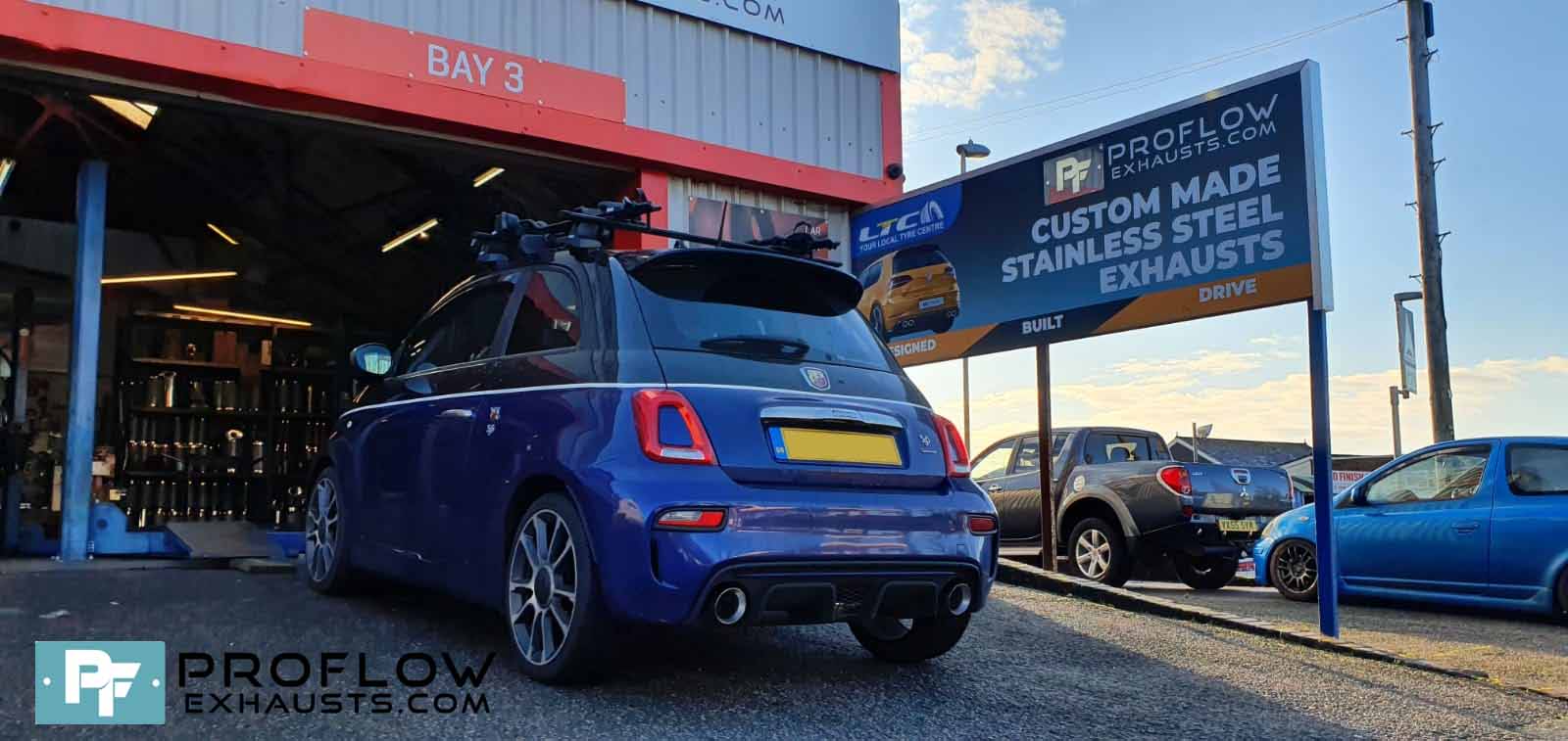 Proflow custom Built Exhaust for Fiat 500 Arbath Back Box with