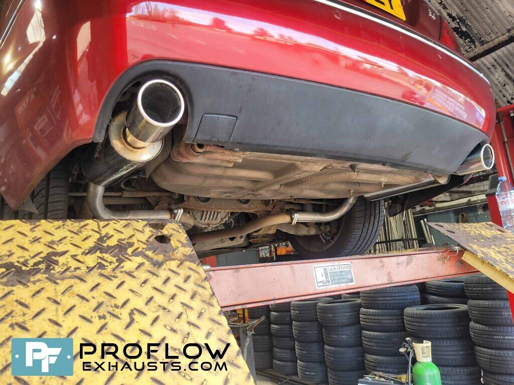 Proflow Custom Made Stainless Steel Back Boxes Dual Exit Exhaust For Jaguar S Type 10 0499