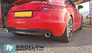 Custom Exhaust For Audi TT Back Box Delete With Dual Exit TX026 Tailpipes (2)