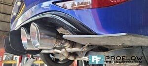 Custom Built Stainless Exhaust For VW Golf Middle And Rear Dual Exit With TX084LR Tailpipes Made From Stainless Steel (6)