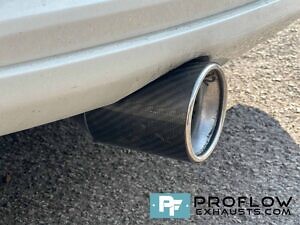 Back Box Delete Stainless Steel Exhaust With TX170 Carbon Finish Tailpipe For VW Polo (3)