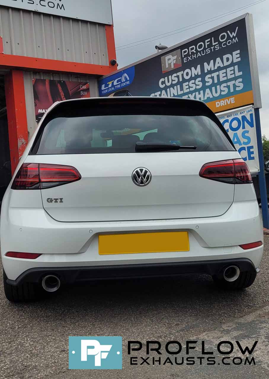 Proflow Exhausts Custom Built Stainless Steel Middle And Dual Rear With 3 Pipework For VW Golf GTi (2)