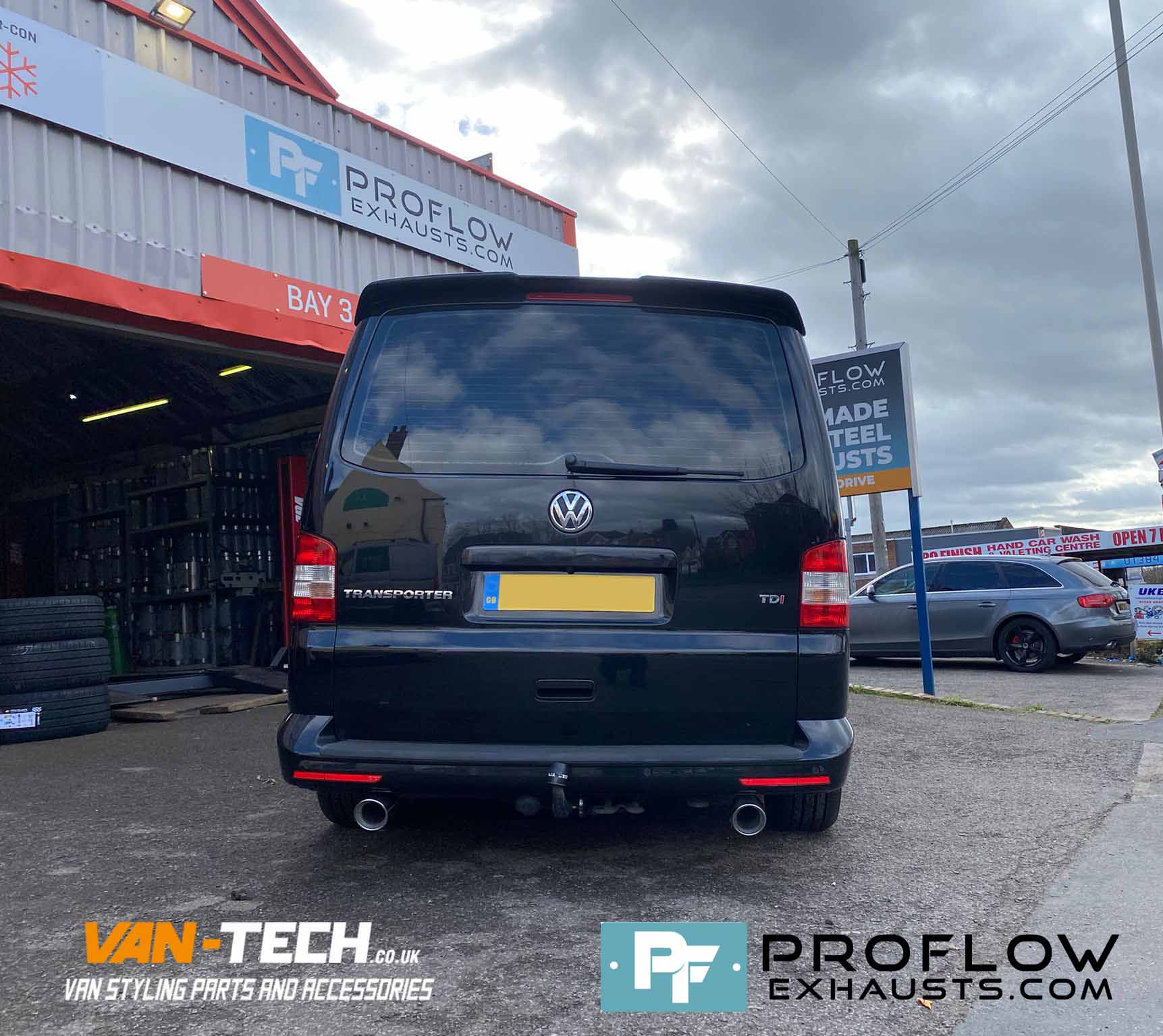 VW Transporter T5.1 Custom Made Stainless Steel Exhaust 1