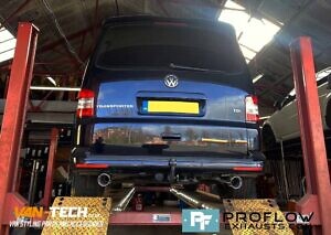 VW Transporter T5.1 Custom Made Stainless Steel Exhaust 4