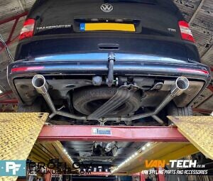 VW Transporter T5.1 Custom Made Stainless Steel Exhaust 5