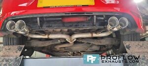 Proflow Custom Exhaust For VW Golf Dual Exit With Twin Tailpipes M (