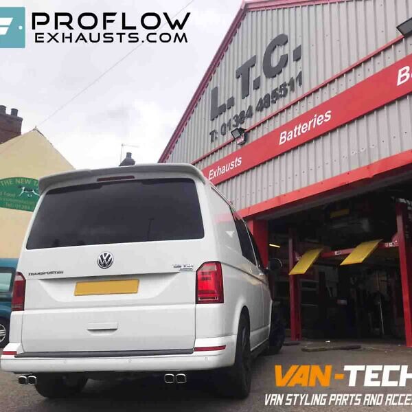 VW Transporter T5 Custom Exhaust Middle And Dual ( (4)