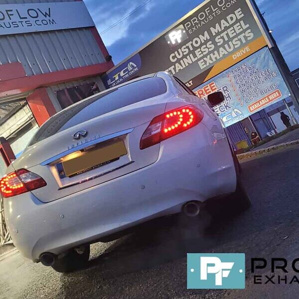 Proflow Custom Exhaust for Infiniti FX - Flex, Middle and Dual Rear Built from Stainless Steel